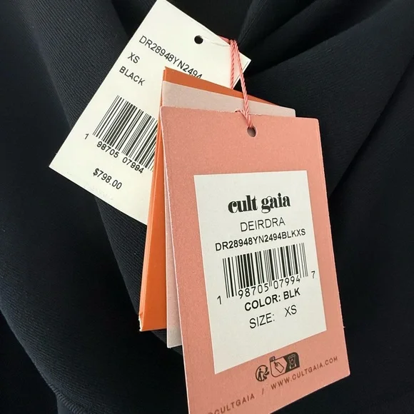 NEW Cult Gaia Black Maxi Dress - Picture 4 of 8